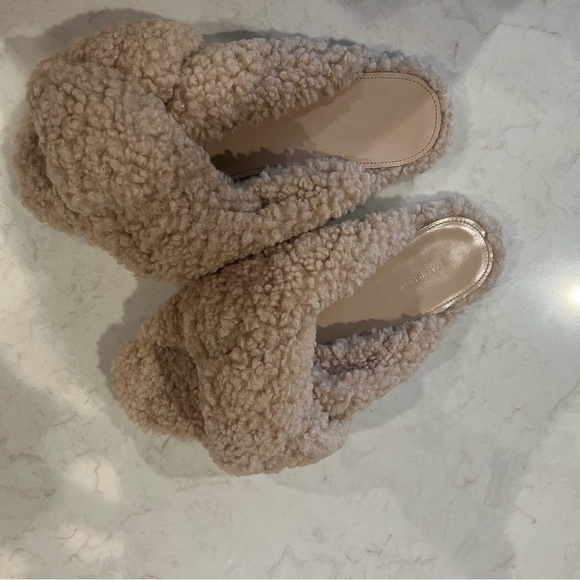 Balenciaga Shoes - Balenciaga Drapy Knotted Faux-Shearling Mule - size 38/7
